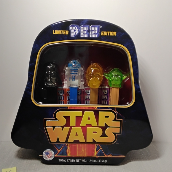 PEZ Other - NIP PEZ Star Wars Limited Edition Set Crystal Darth Vader, R2-D2, C-3PO, Yoda
